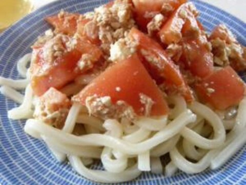 かんたんでおいしい！トマトぶっかけうどん